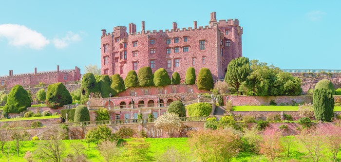 Powis Castle in Wales, United Kingdom