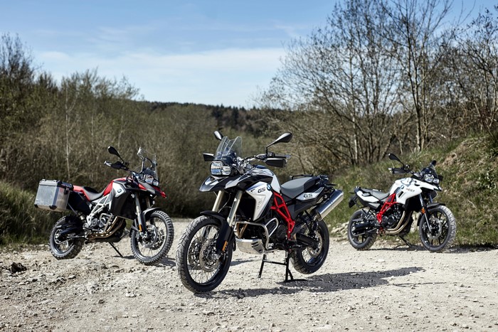 Three BMW F Series GS Motorcycles