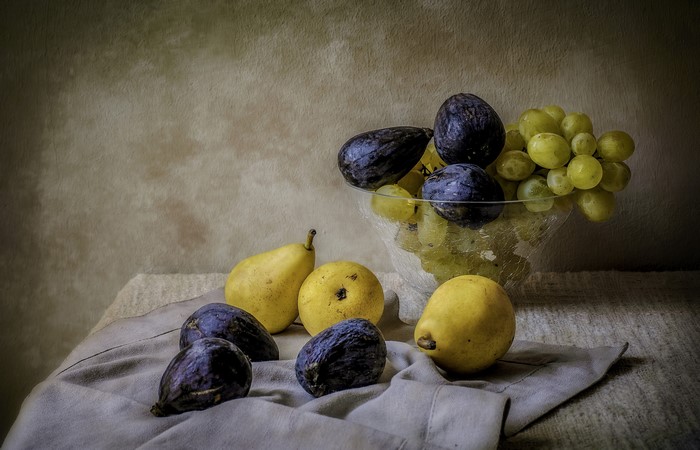 Still-life with Grapes, Figs, and Pears