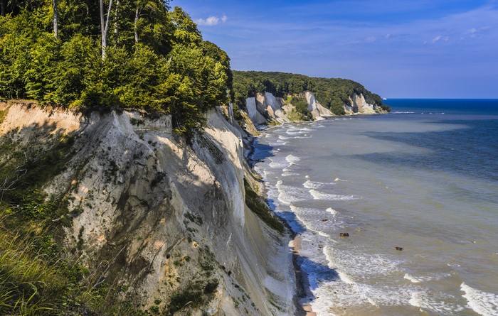 4K Nationalpark Jasmund Germany Coast Sea Crag
