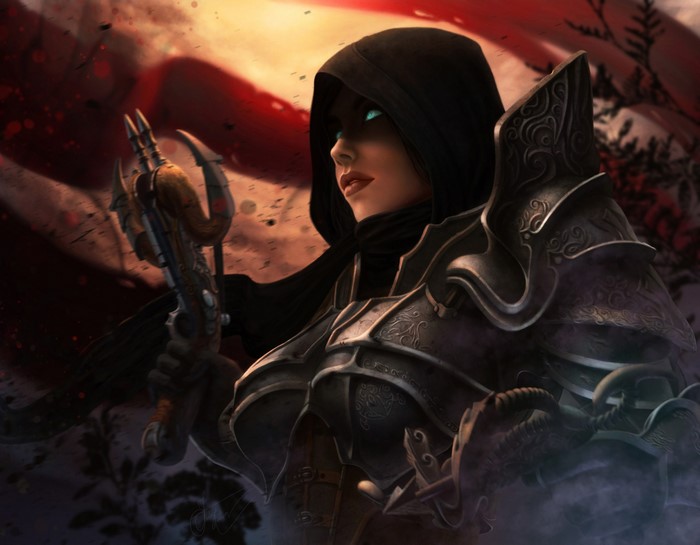 Female Hunter with Crossbow from Diablo III
