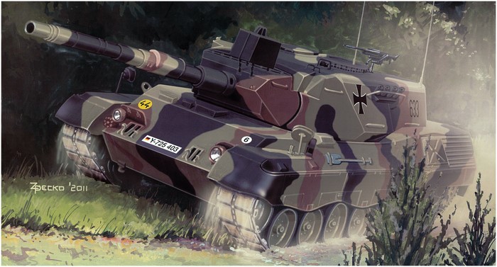 Leopard 1A4 Tank Painting