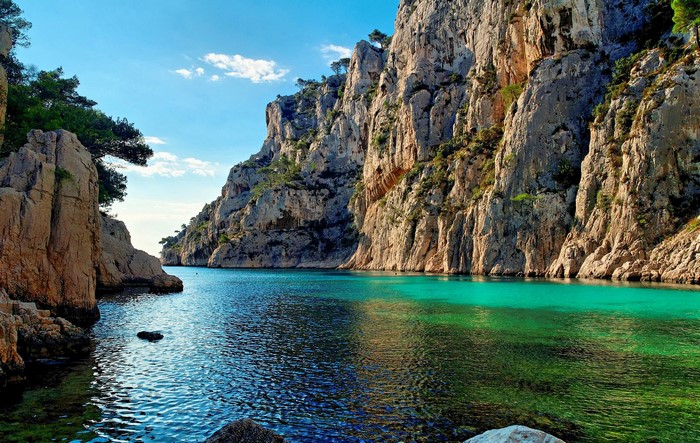 Calanque Port Miou Provence France Rocky Bay