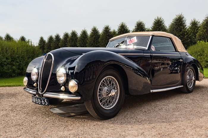 Black 1946 Delahaye 135M Cabriolet