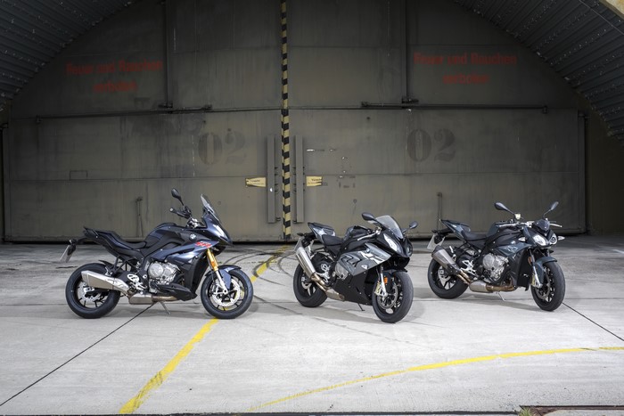 Three BMW S Series Motorcycles