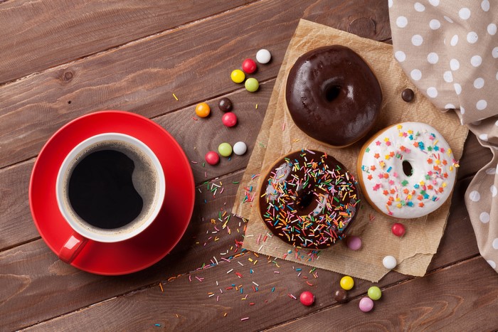 Coffee and Donuts with Candy