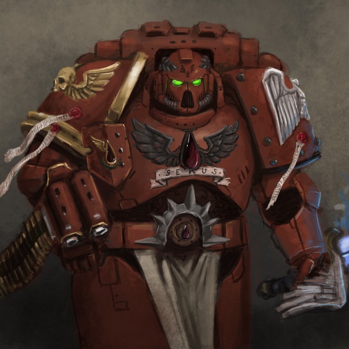Space Marine from Warhammer 40000