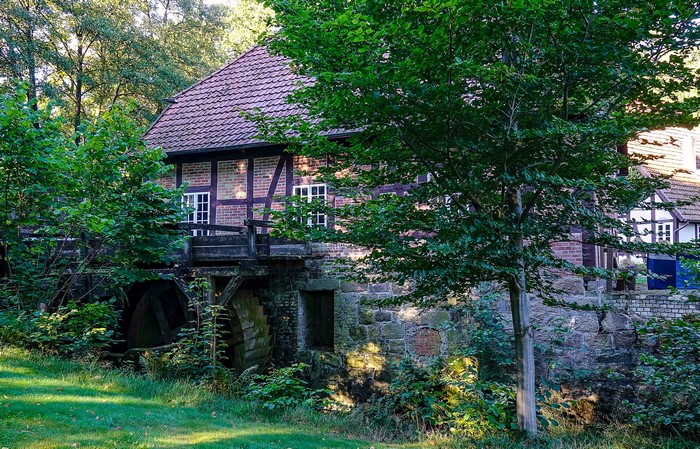 Watermill in Auf Dem Sande, Lower Saxony, Germany