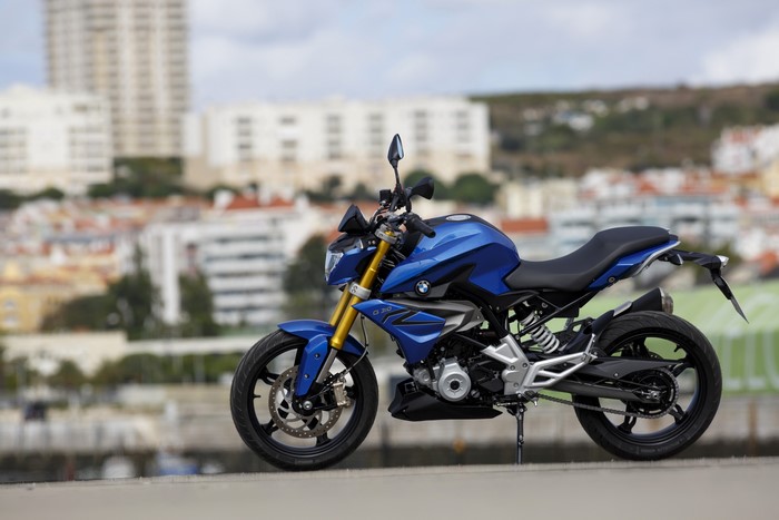 Blue BMW G 310 R Motorcycle