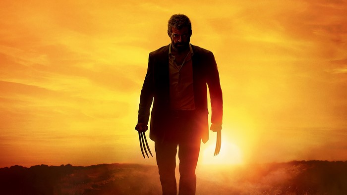 Logan from Logan with claws at sunset