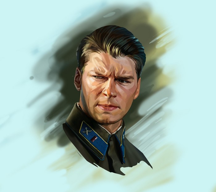 Painting of a man in uniform