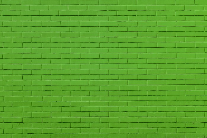 Green brick wall texture