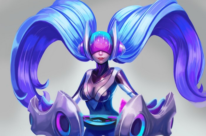 Sona from League of Legends DJ skin