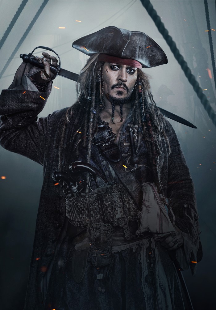 Captain Jack Sparrow from Pirates of the Caribbean