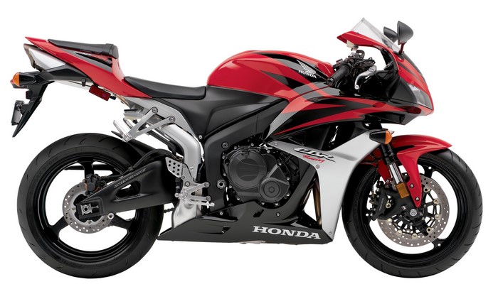 2007-08 Honda CBR600RR motorcycle, side view