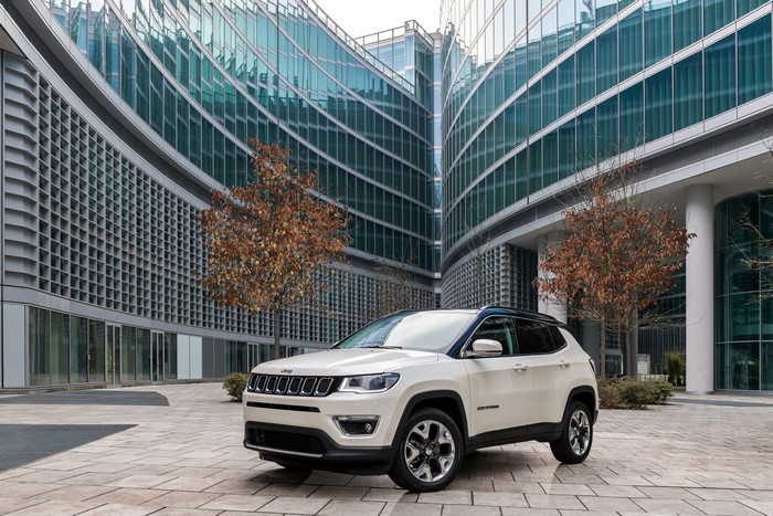 4K White 2017 Jeep Compass Limited