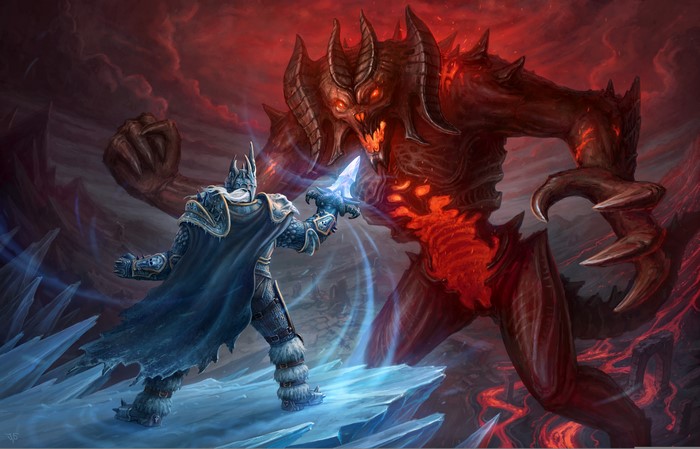 Arthas vs. Demon from Heroes of the Storm