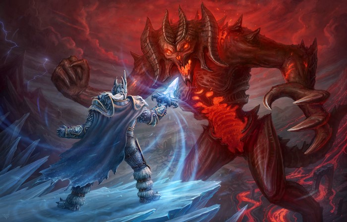 Arthas vs. Diablo from World of WarCraft