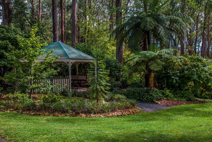 Gazebo in Mount Lofty Botanic Garden, Australia