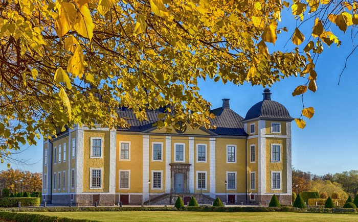 Stromsholm Castle in Sweden during Autumn