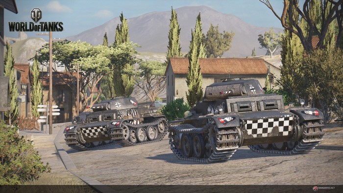 Two Pz.Kpfw. II Ausf. J tanks in World of Tanks