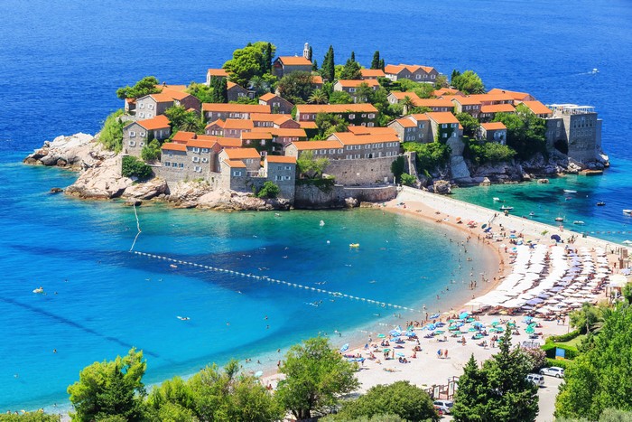 Sveti Stefan Island resort, Budva, Montenegro