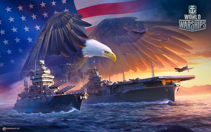World of Warships American Eagle and Aircraft Carriers