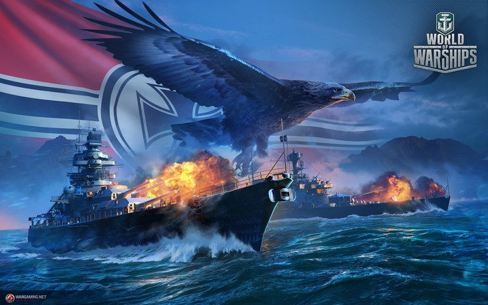 World of Warships German Battleships Eagle Flag