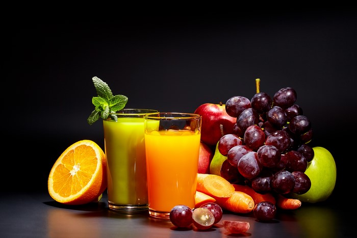 4K, 5K, Juice, Orange fruit, Grapes, Fruit, Highball glass, Black ...