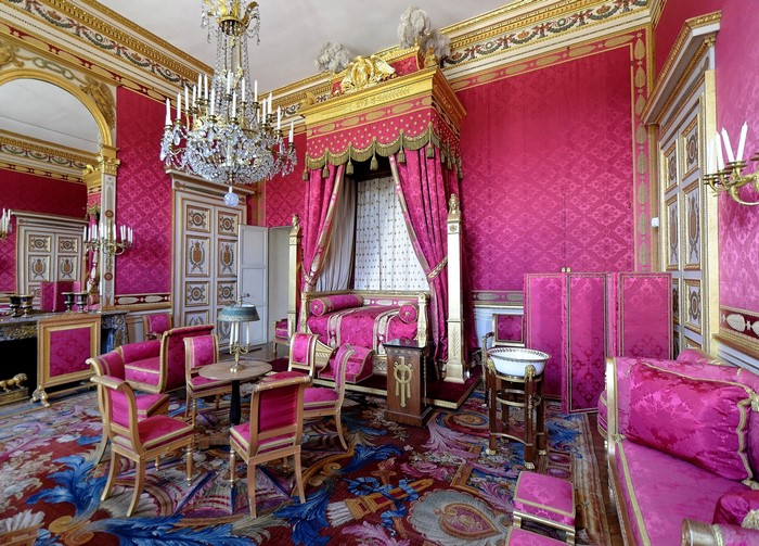 Chateau de Compiegne, France: Luxurious Bedroom Interior