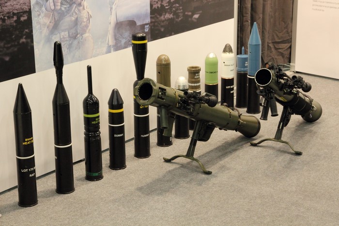 Carl Gustav M3 antitank grenade launcher and ammunition