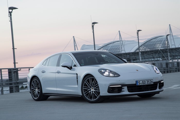 White Porsche Panamera