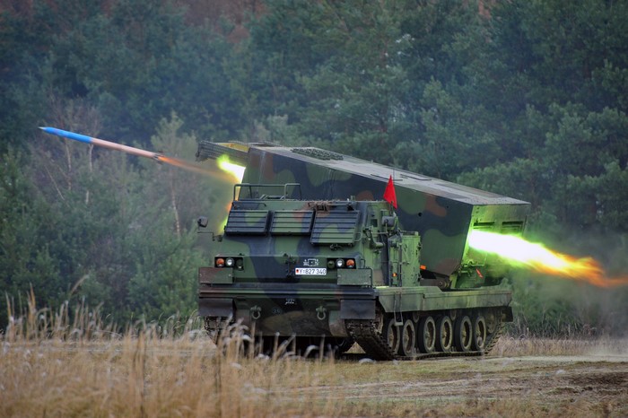 German Rocket Launcher Firing Missile
