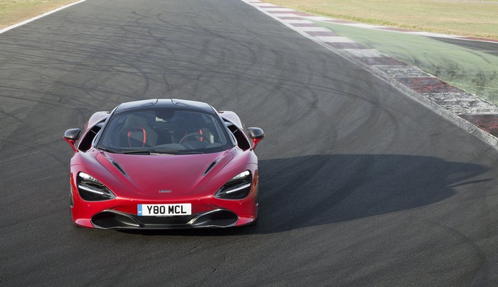 McLaren 720S Coupe on a race track