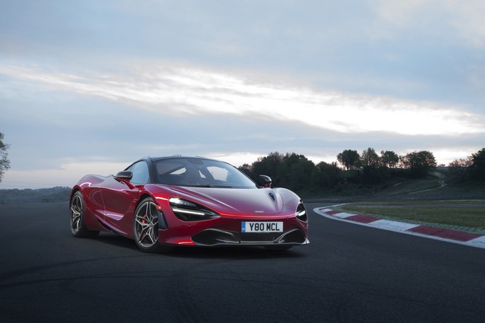 McLaren 720S Coupe on a race track