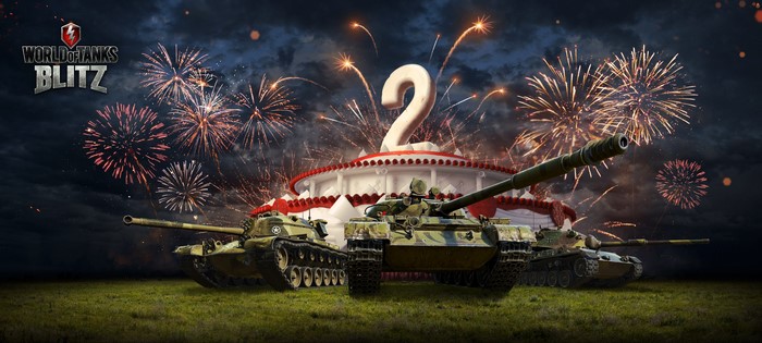 World of Tanks Blitz 2nd Anniversary Tanks and Fireworks