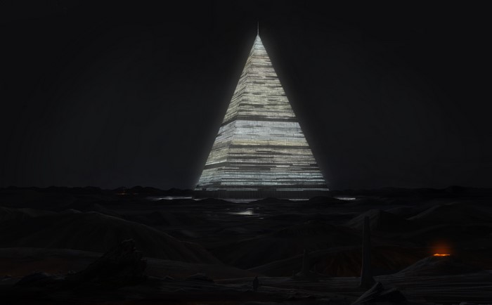 The Last Redoubt Fantastic World Pyramid Illustration