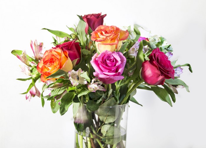 Bouquet of Roses in a Vase