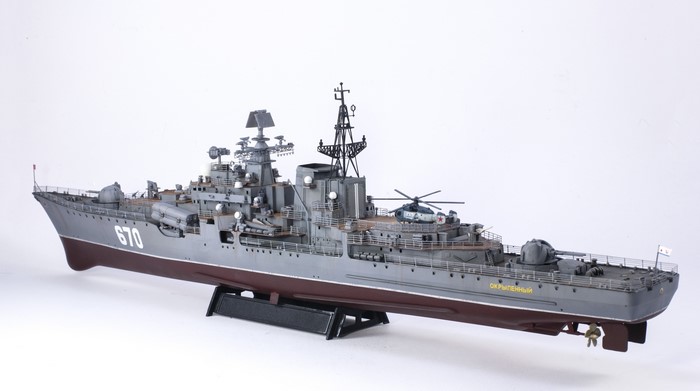 Model of Project 956 Sarych Sovremennyy-class destroyer