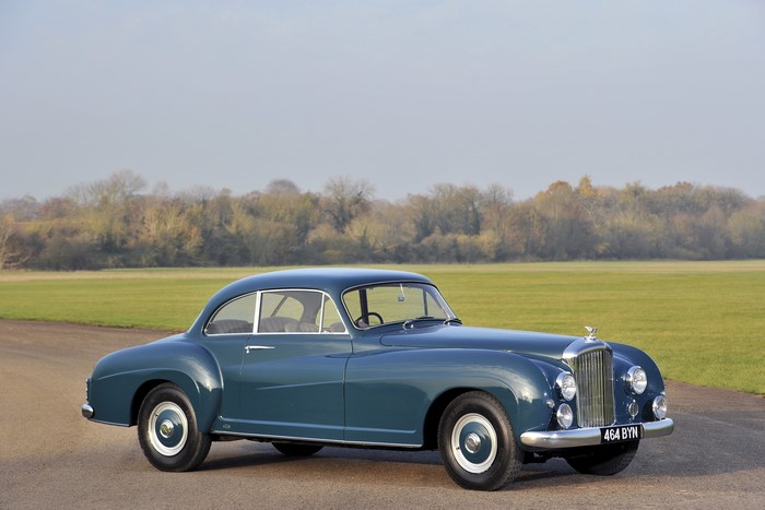 Blue Bentley R-Type Continental Fastback