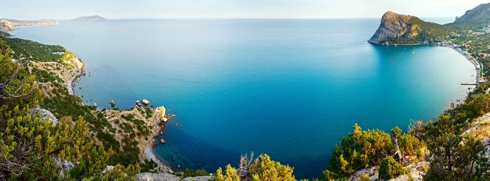 Crimea Russia Coast Bay Crag 4K