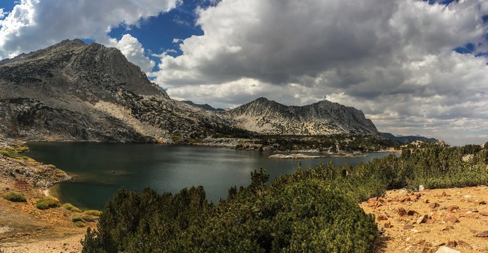 Saddlerock Lake and Mountains in California