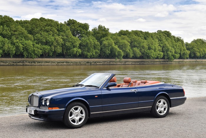 Blue Bentley Azure Convertible by River