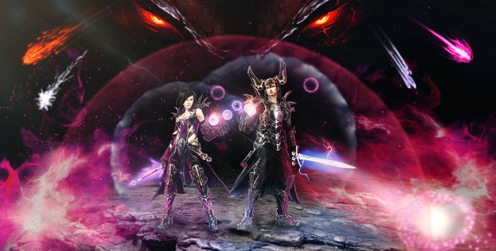 Diablo III Warriors with Magic and Meteors