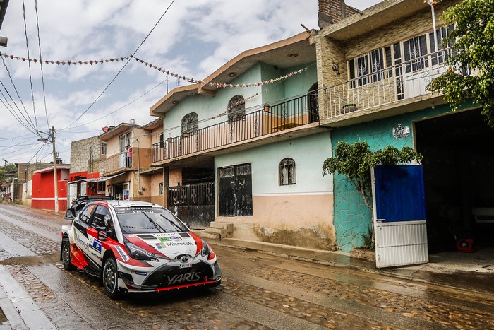 Toyota Yaris WRC car on a street