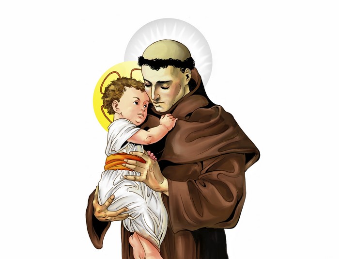 4K St. Anthony holding the Child Jesus