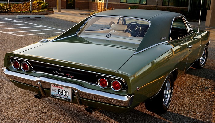 1968 Dodge Charger R/T rear view