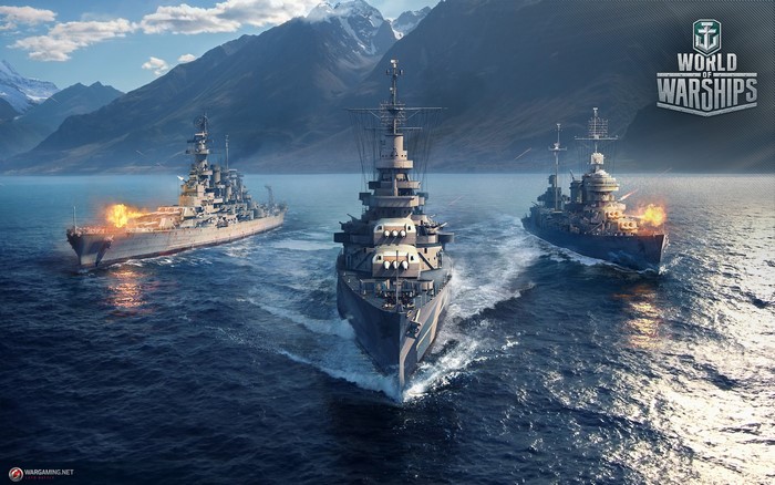World of Warships: Three Battleships in Formation