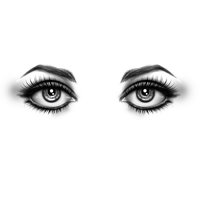 Painting Art of Eyes with Eyelashes