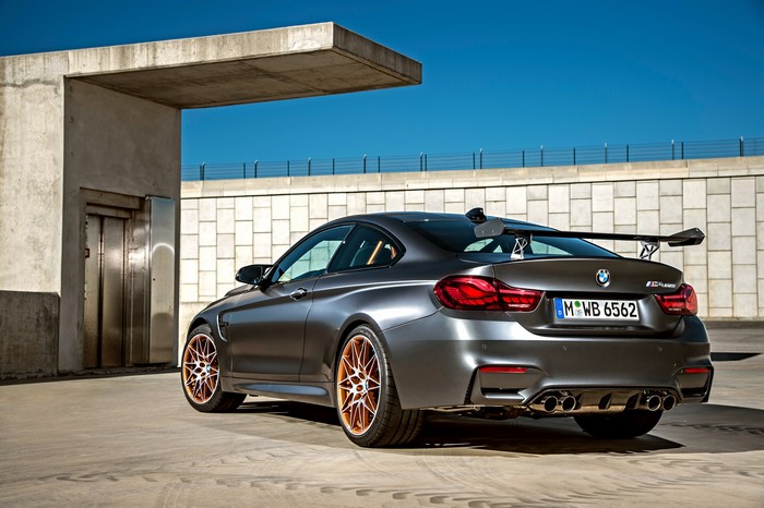 BMW M4 GTS F82 2015 Grey Back View